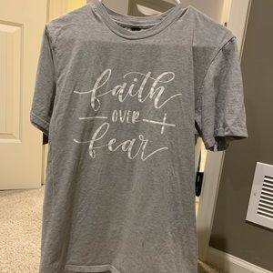 “Faith Over Fear” Gray Tshirt